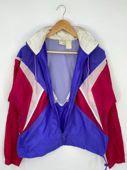 .90’s NIKE Size Ladies M Vintage Zip-up Nylon Jacket  / A8204