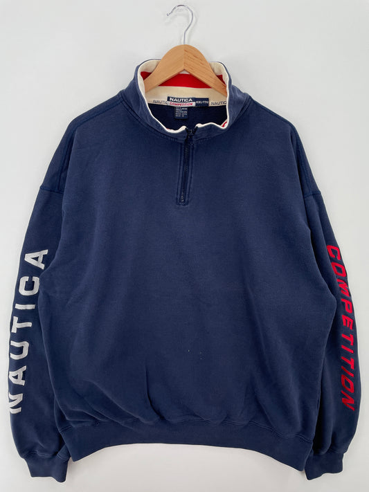 90’s NAUTICA COMPETITION Size XXL Half Zip-up Sweat-Shirt / A7080