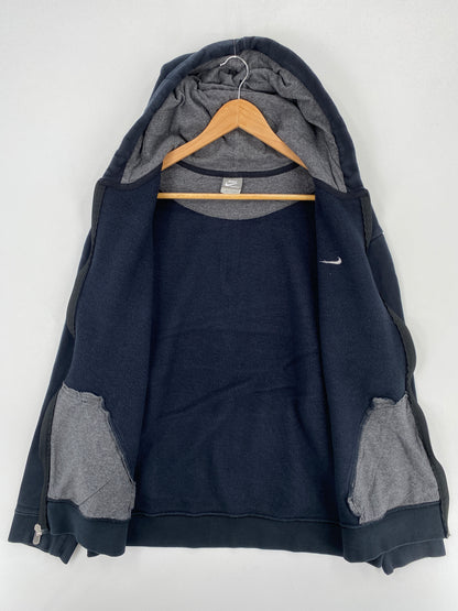 00' NIKE MINI SWOOSH Size XL Vintage Hoodie Zip Up Sweat-Shirt / A6037