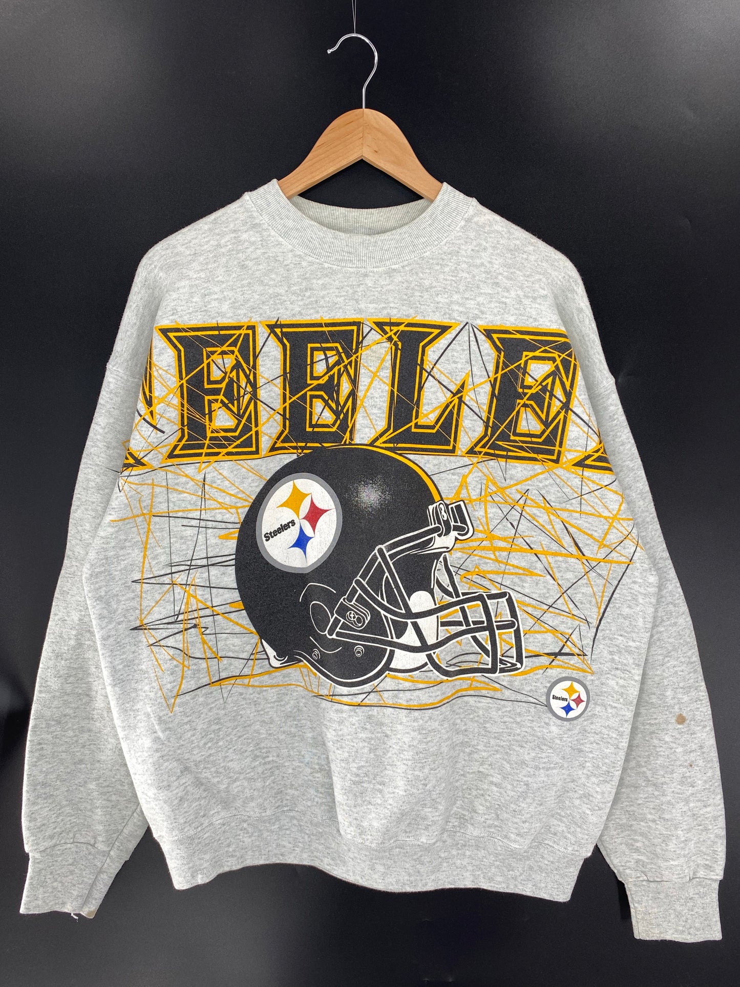 90's PITTSBURGH STEELERS Size XL Vintage NFL Sweat-Shirts / K6902