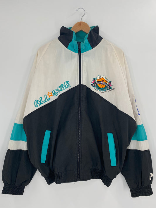 1996 ALL STAR WEEKEND Size XL Vintage NBA Zip-up Nylon Jacket  / K4719