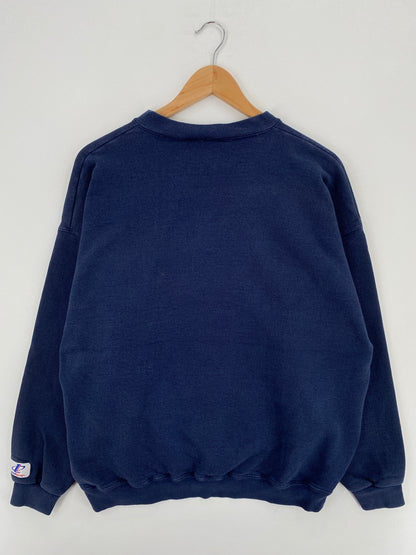 1998 SUPER BOWL DENVER BRONCOS Made in USA Size L Vintage NFL Sweat-Shirt / A4951