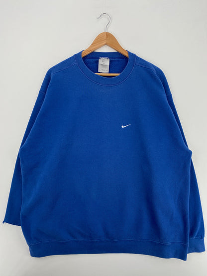 90’s NIKE MINI SWOOSH Made in USA Size XXL Vintage Damaged Sweat-shirt / E3782S