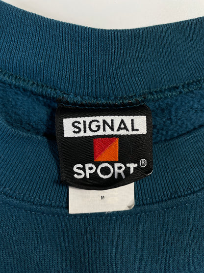 90's WISCONSIN DELLS WOLF Made in USA Size M Vintage Animal Sweat-Shirt / E48