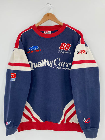 Vintage NASCAR DALE QUALITY CARE Size XL Racing Sweat- Shirts / K4911