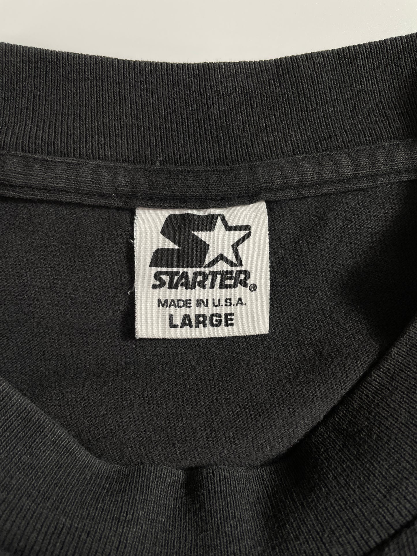 1997 STARTER x CHICAGO BULLS Made in USA Size L Vintage NBA T-Shirt / A4487