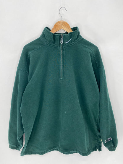 90’s NIKE Mini Swoosh Size L Vintage Half-zip Sweat-shirt  / 6007