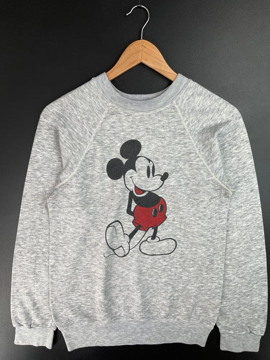 80's DISNEY MICKEY Size M Vintage Sweat-shirt / E618