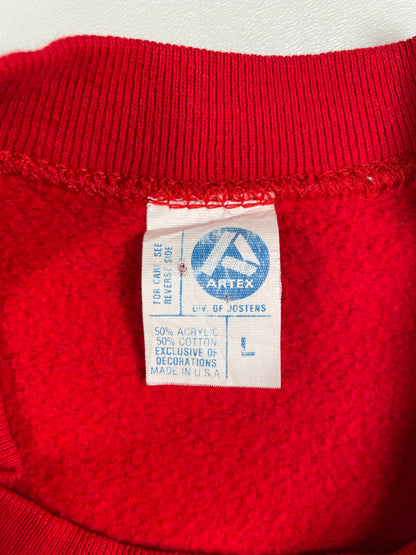 80's DISNEY MICKEY CHRISTMAS Made in USA Size L Vintage Sweat-shirt / E920