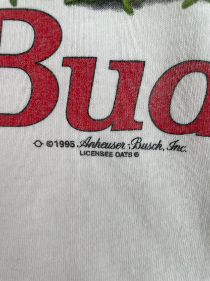 1995 BUDWEISER Made in USA Size XL Vintage T-Shirt / A2156