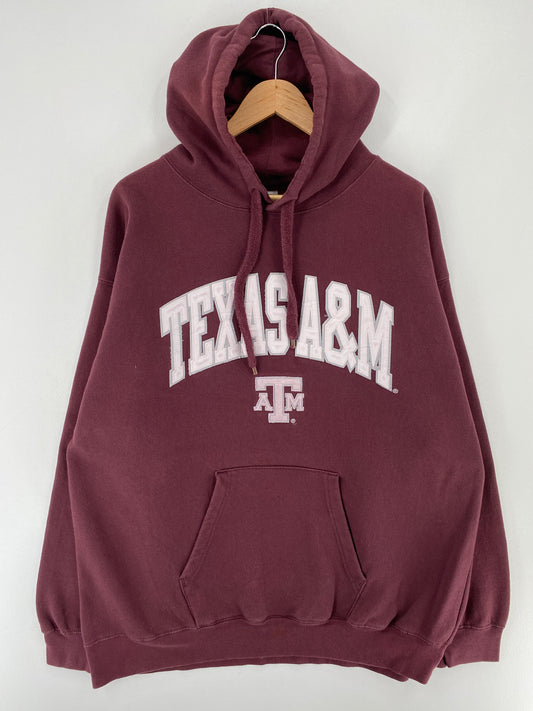 Vintage TEXAS A&M Size XXL Hoodie College Sweat-Shirt / E6161S