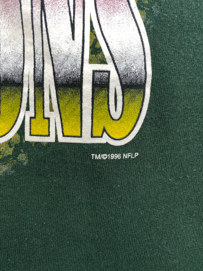 1996 GREEN XBAY PACKERS Made in USA Size XL Vintage NFL Sweat-Shirt/ K8074