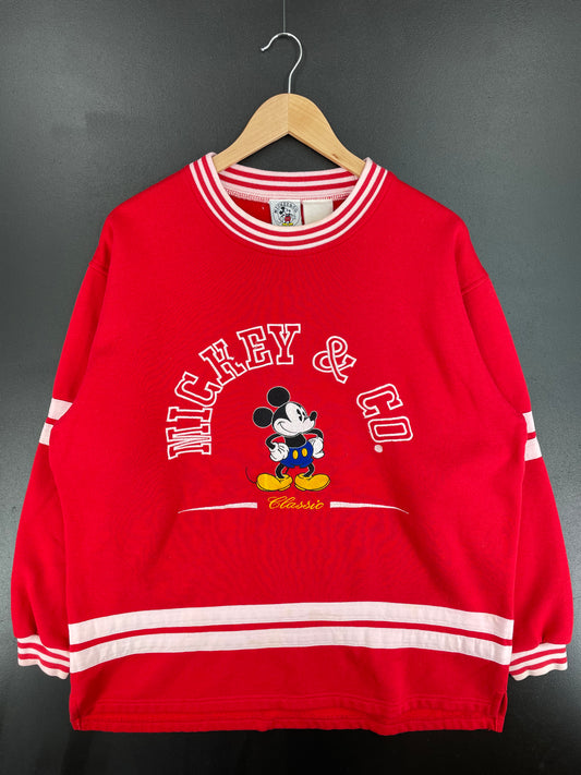 Vintage DISNEY MICKEY Size No Tag(Approx.XL) Sweat-Shirt / A1773