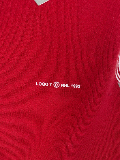 90's DETROIT RED WINGS Made in USA Size XL Vintage NHL Sweat-Shirt / A6132