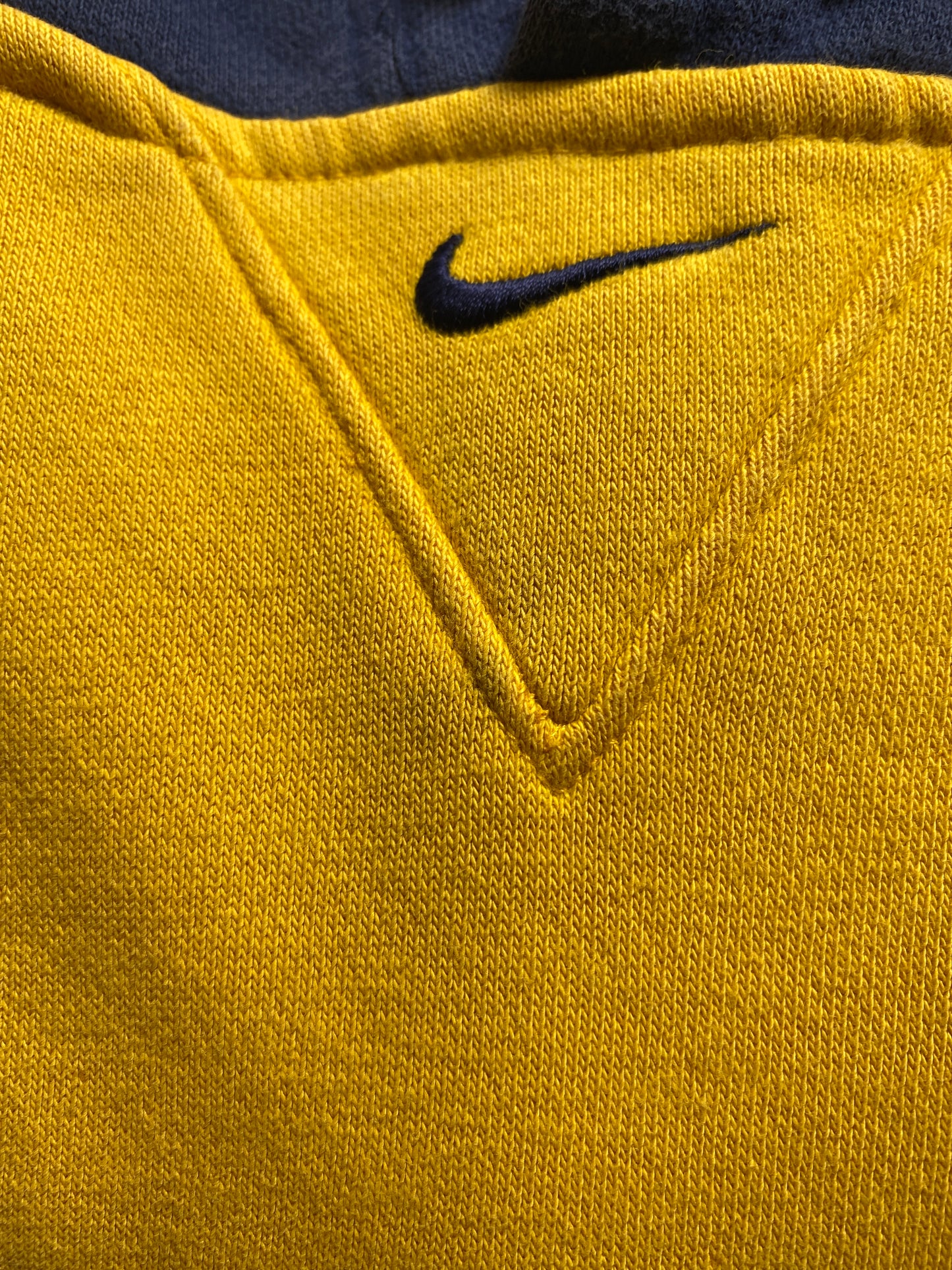 00' NIKE UNIVERSITY OF WEST VIRGINIA Size L Vintage Hoodie Sweat-shirt  / K2174