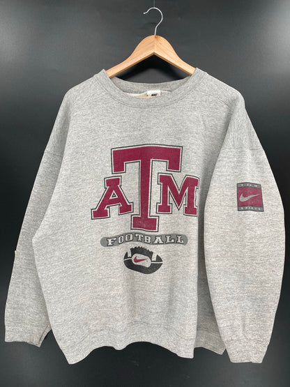 90’s NIKE ATM FOOTBALL Made in USA Size L Vintage Sweat-Shirt / K4288