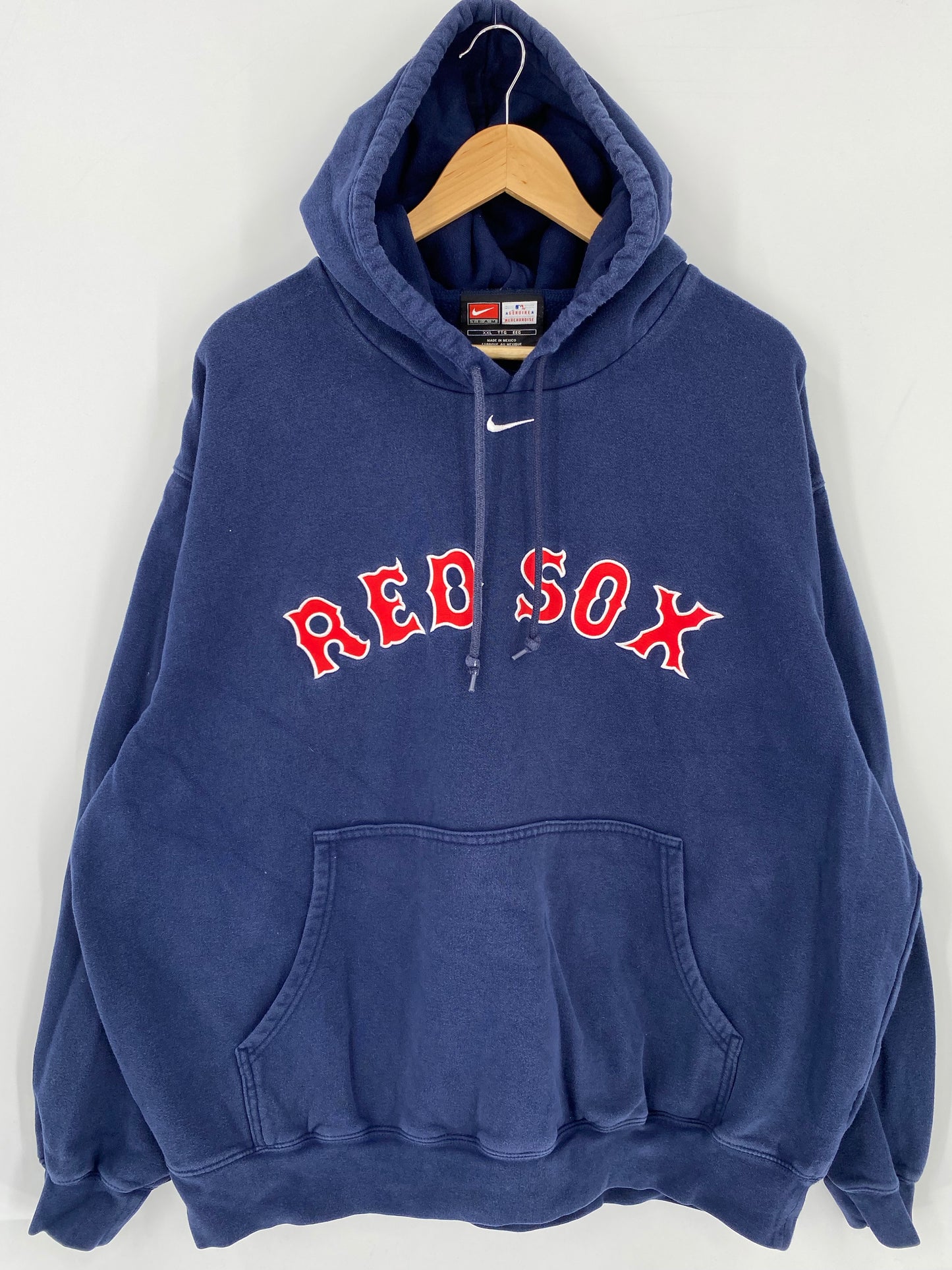 00' NIKE BOSTON RED SOX Size XXL Vintage MLB Hoodie Sweat-shirt / K5576