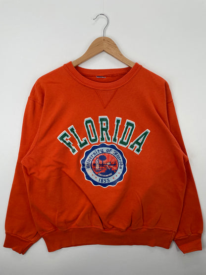 90’s FLORIDA UNIVERSITY Size No Tag (Approx.XL) College Sweat-shirt / A1245
