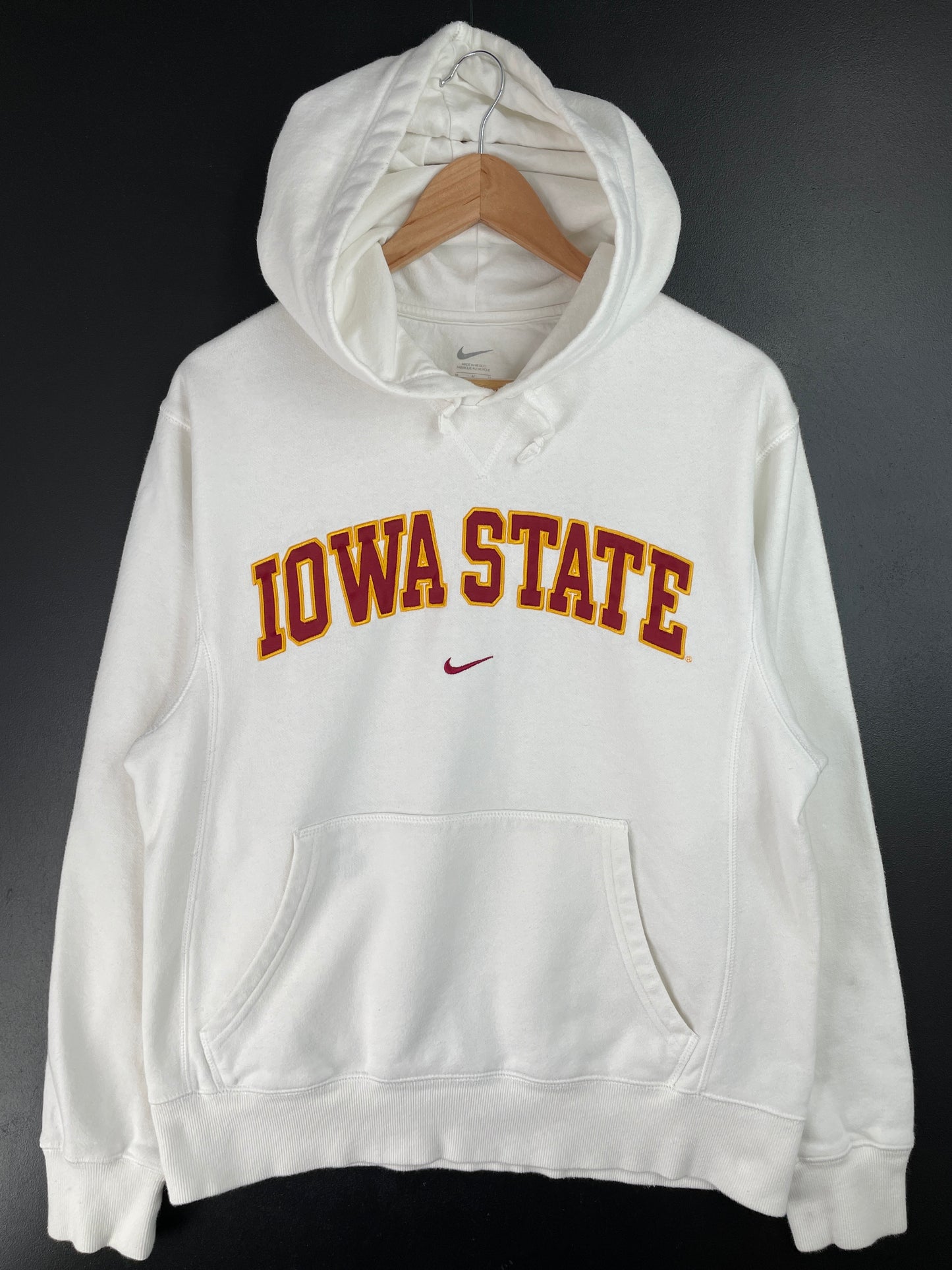 Vintage NIKE x IOWA STATE Size M College Hoodie Sweat-Shirt / A9676