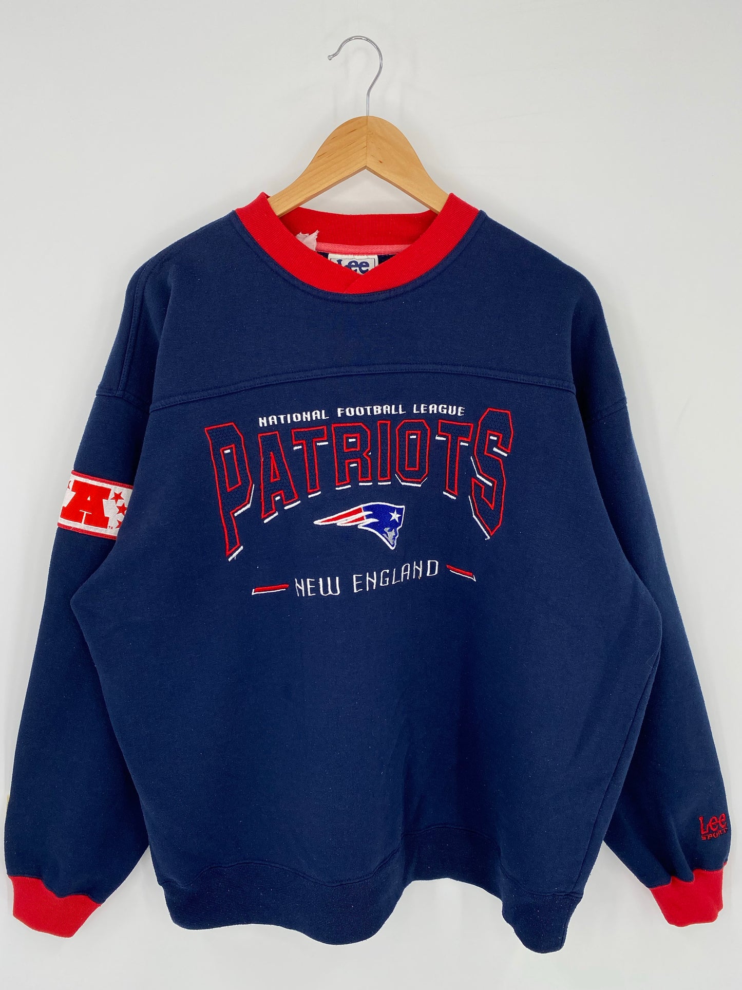 90’s NEW ENGLAND PATRIOTS Size L Vintage NFL Sweat-Shirts/ K7098