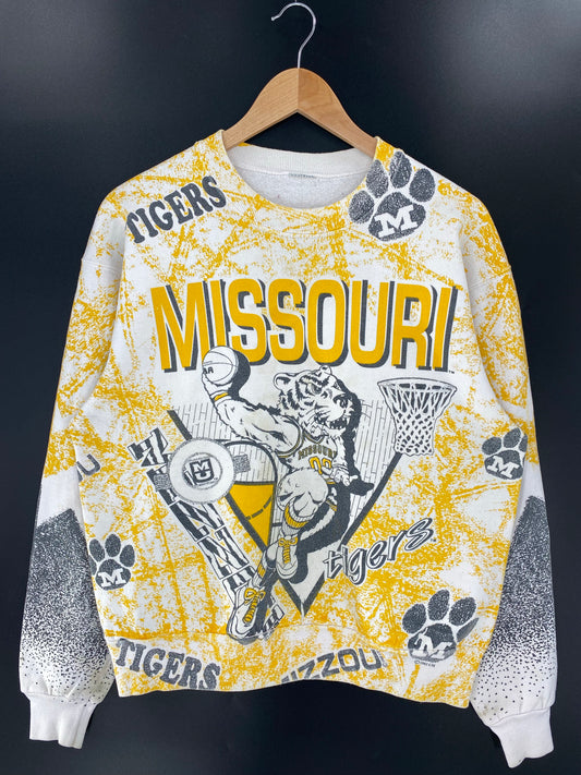 90’s MISSOURI TIGES Size No Tag(approx.M) Vintage College Sweat-Shirts/ K6973