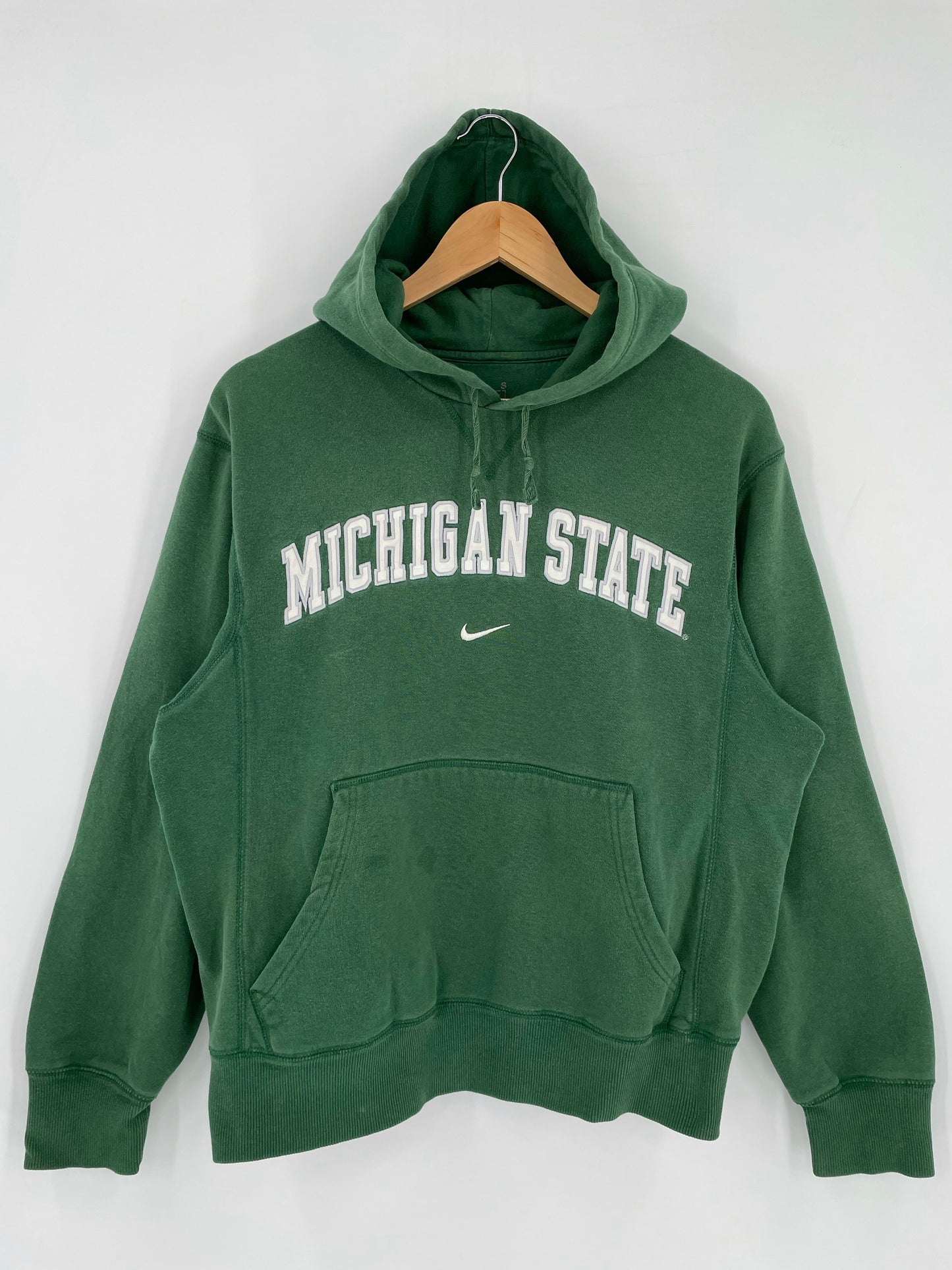 Vintage NIKE MICHIGAN STATE UNIVERSITY Size S Hoodie Sweat shirt / K5218