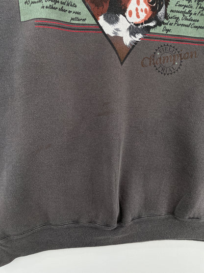 90's DOG Made in USA Size XL Vintage Animal Sweat-Shirt / E1212