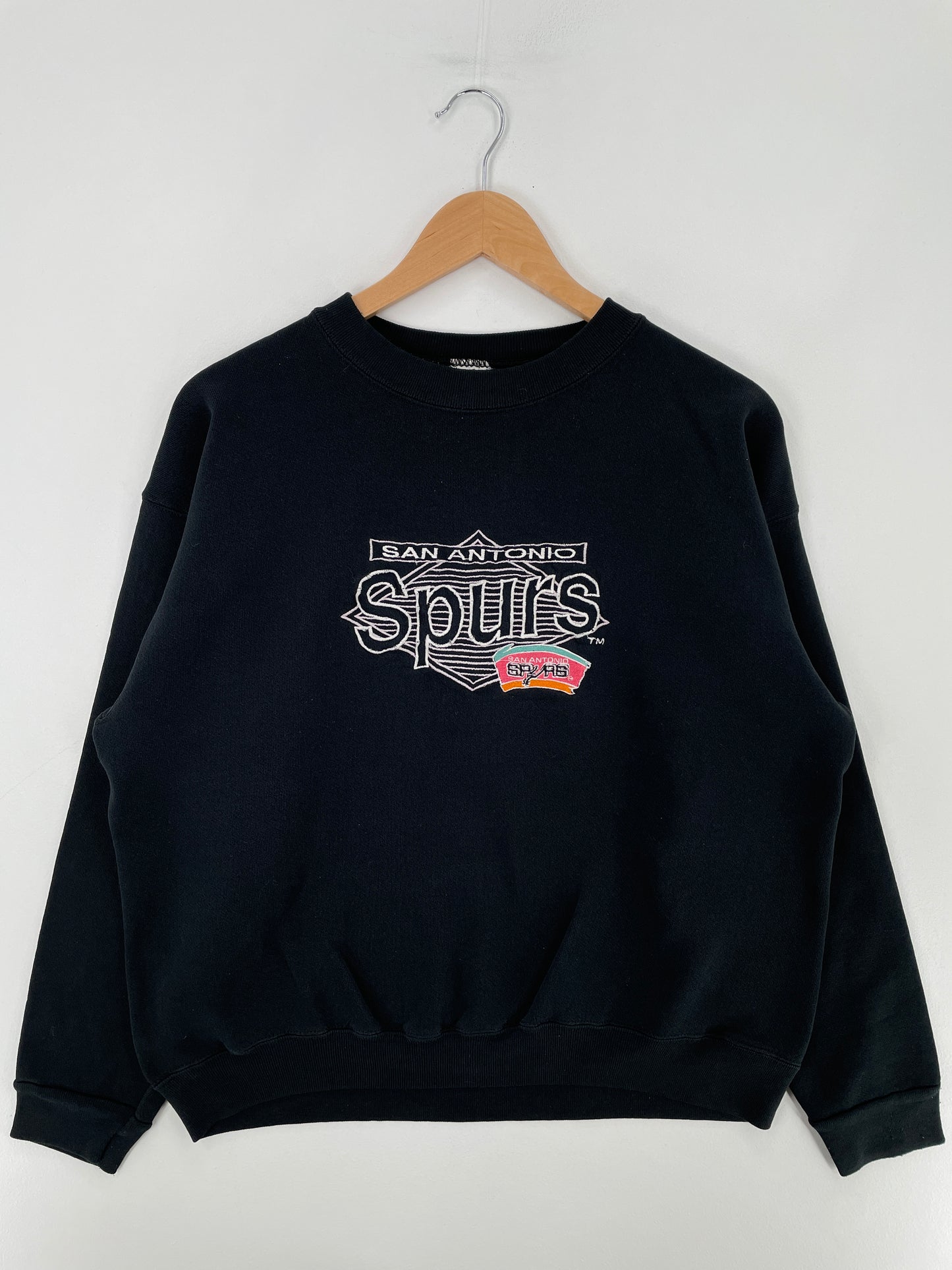 90's SAN ANTONIO SPURS Made in USA Size L Vintage NBA Sweat-Shirt / E3030S