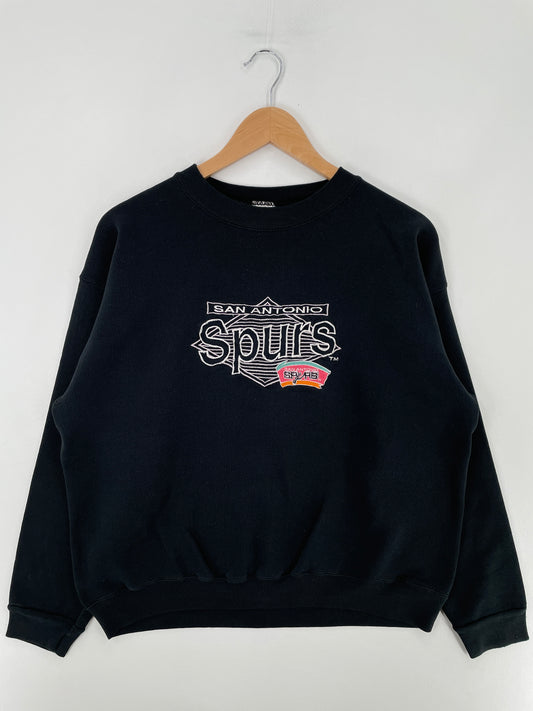 90's SAN ANTONIO SPURS Made in USA Size L Vintage NBA Sweat-Shirt / E3030S