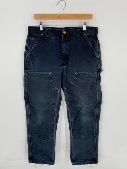 Vintage CARHARTT Size 34x30 Double Knee Duck Pants / K7226