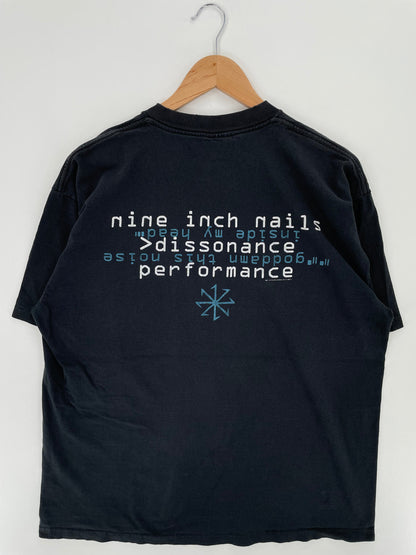 .1995 NINE INCH NAILS CONCERT Made in USA Size XL Vintage Music T-Shirt / E4148T