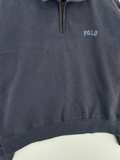 90's POLO RALPH LAUREN Size XL Vintage Half Zip Sweat-shirt / E872