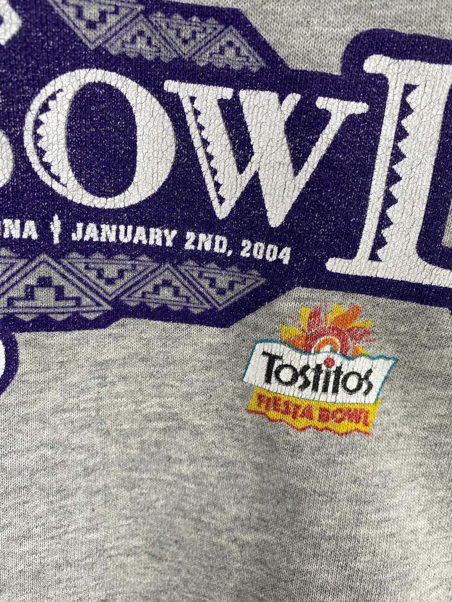 2004' NIKE TOSTITOS FIESTA BOWL Size L Vintage College Sweat-shirt / K6212