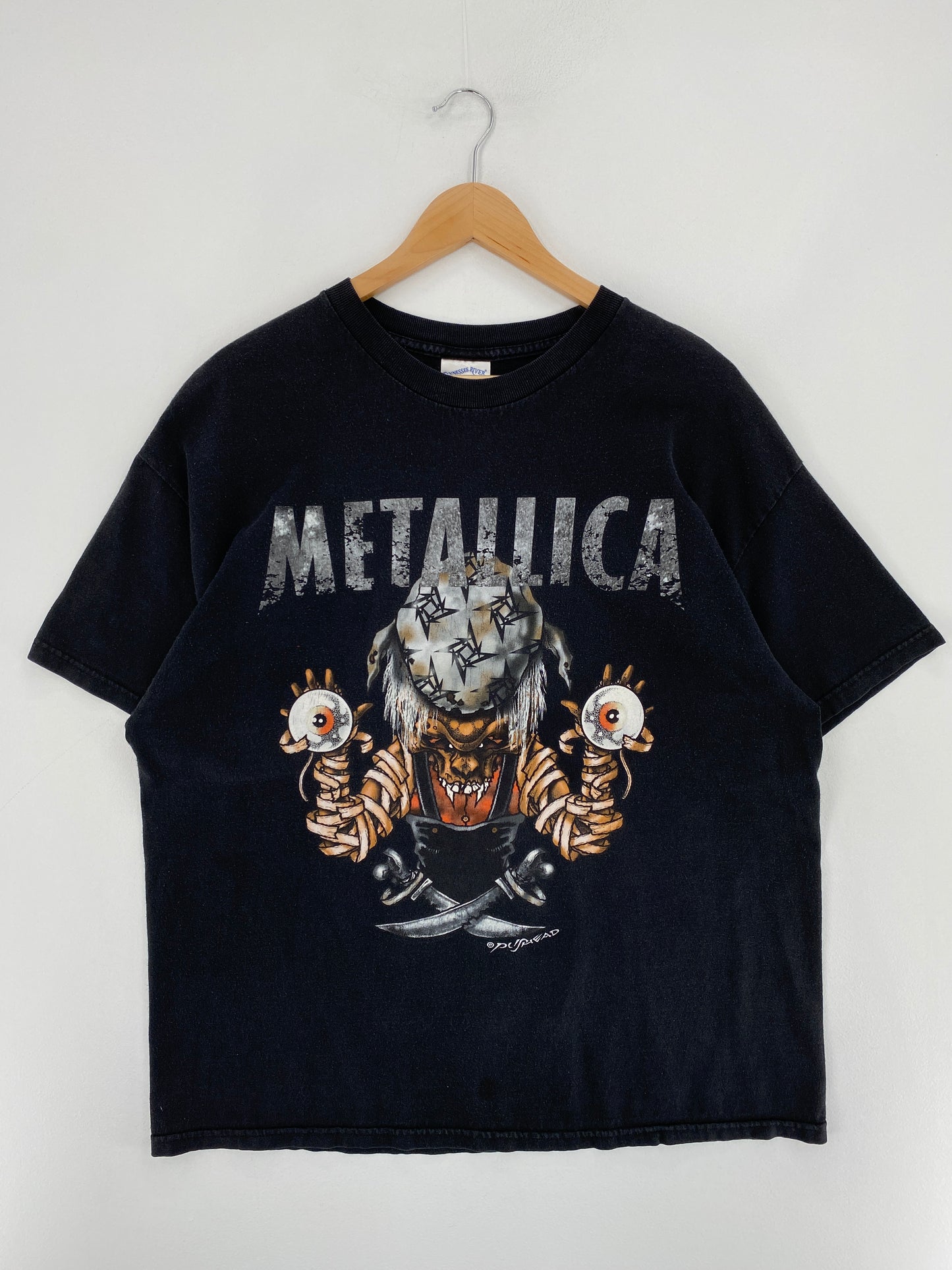 90's METALLICA Size XL Vintage Music T-Shirt / E6602T