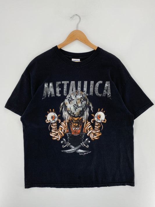 90's METALLICA Size XL Vintage Music T-Shirt / E6602T