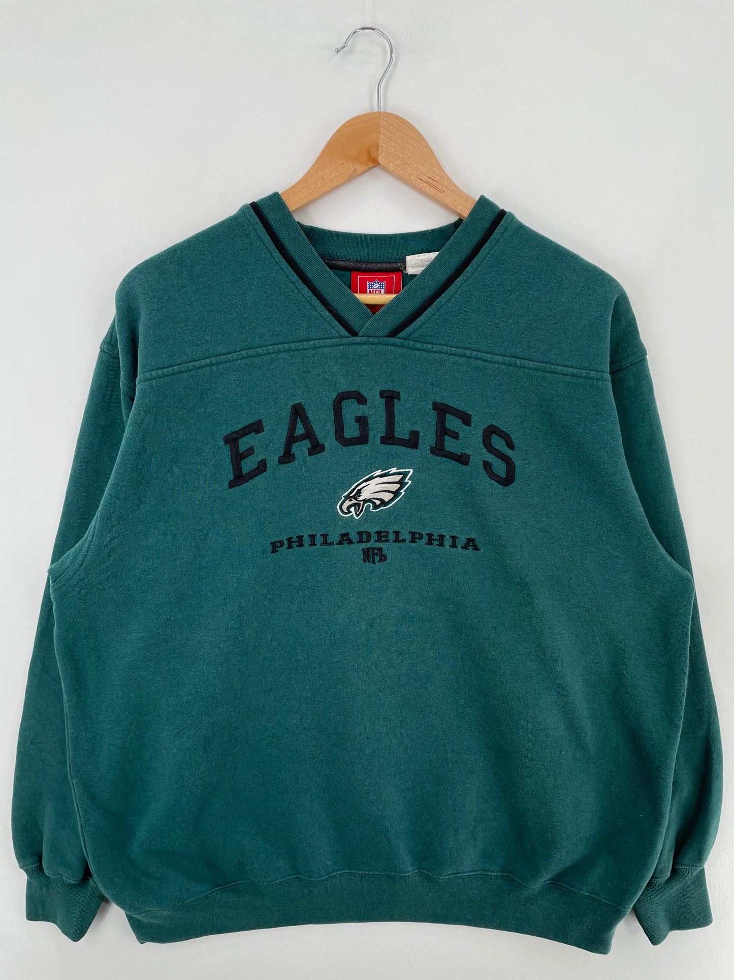 Vintage PHILADELPHIA EAGLES Size L NFL Sweat-shirt / E2738S