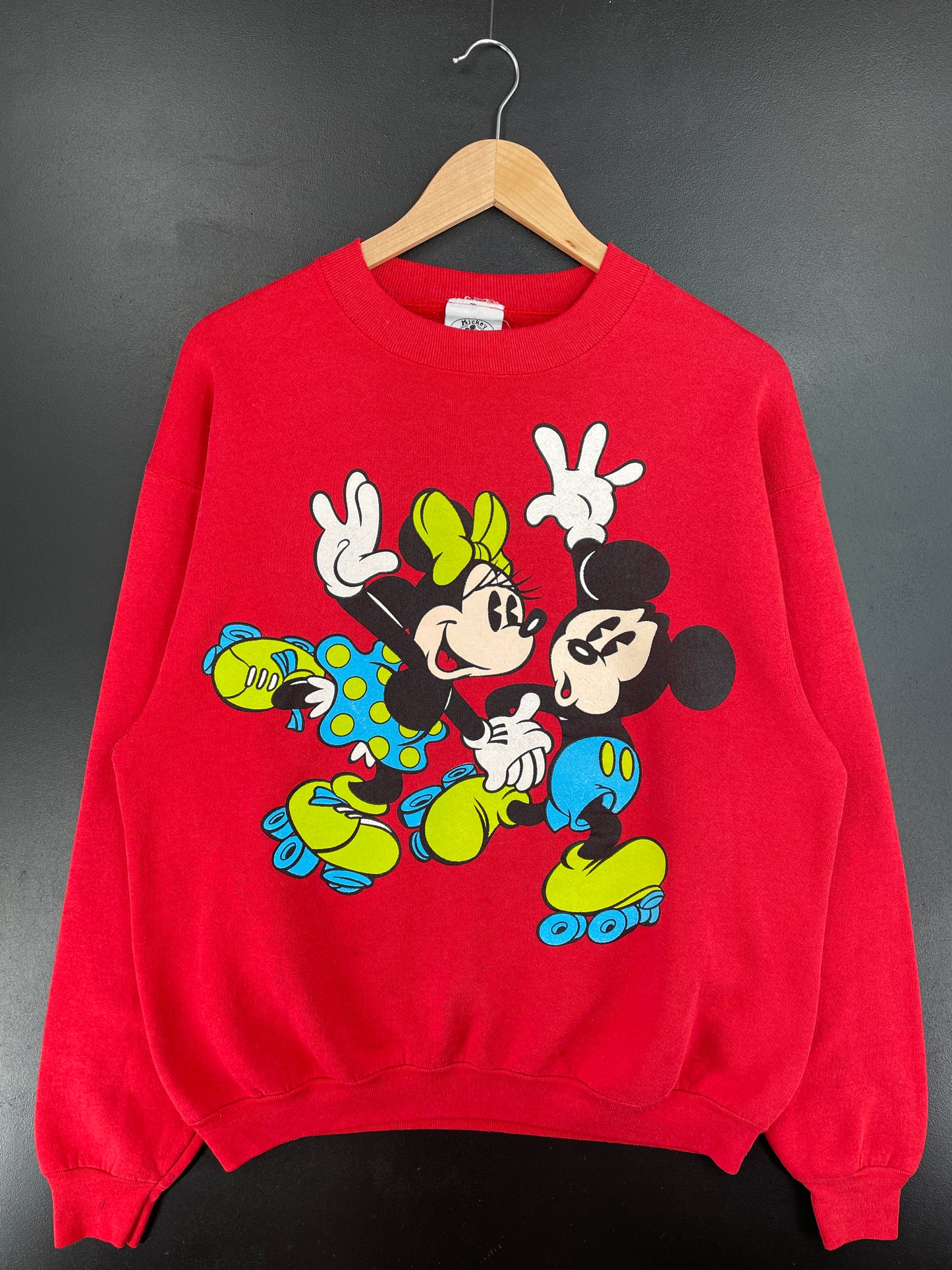 90's DISNEY MICKEY MINNIE Size Approx.L Vintage Sweat-shirt / E5059S