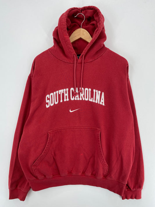 00' NIKE SOUTH CAROLINA Size L Vintage College Hoodie Sweat-shirt / A5473