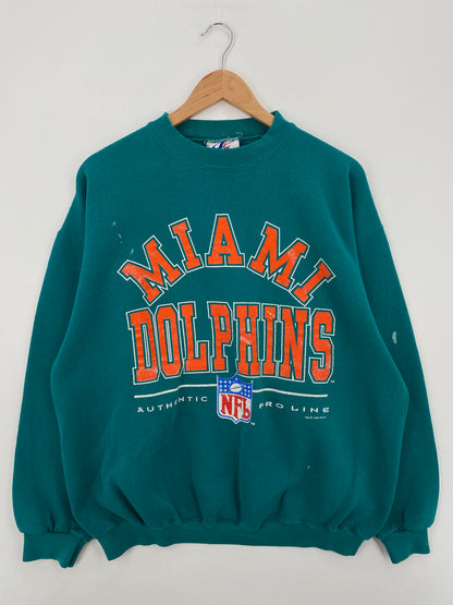 1996 MIAMI DOLPHINS Made in USA Size XL Vintage NFL Sweat-Shirt / A6474