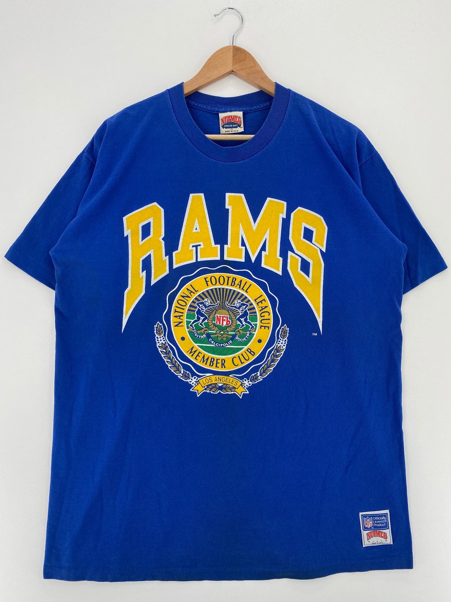90's LOS ANGELES RAMS Made in USA Size XL Vintage NFL T-Shirts / A3007