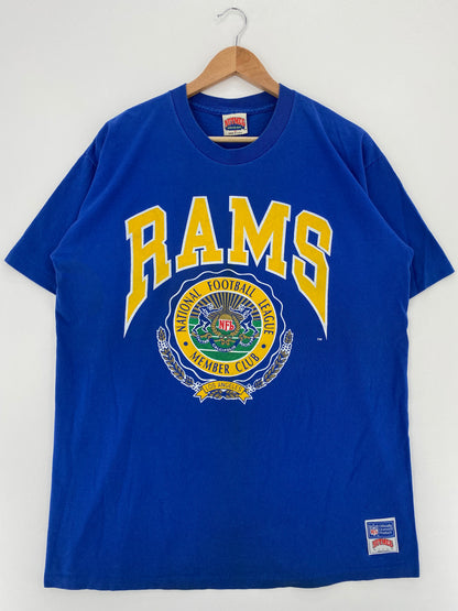 90's LOS ANGELES RAMS Made in USA Size XL Vintage NFL T-Shirts / A3007