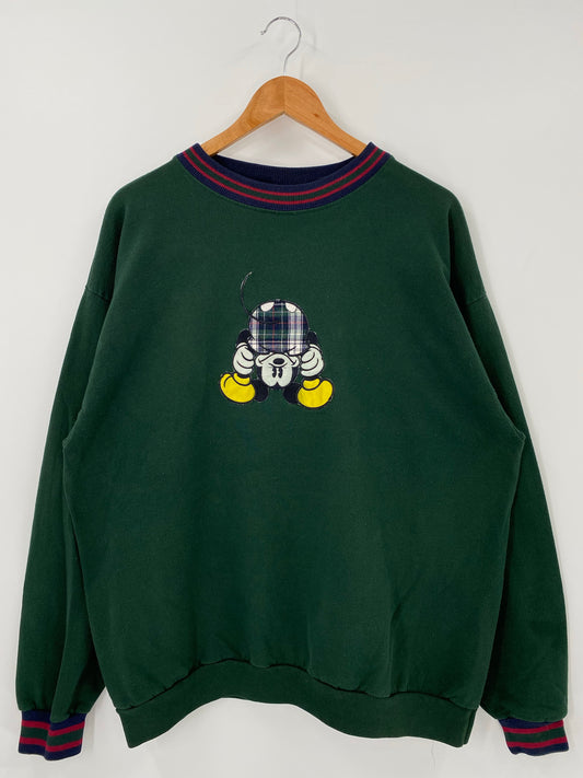 90’s DISNEY MICKEY Size XL Vintage Sweat-shirt / K4410