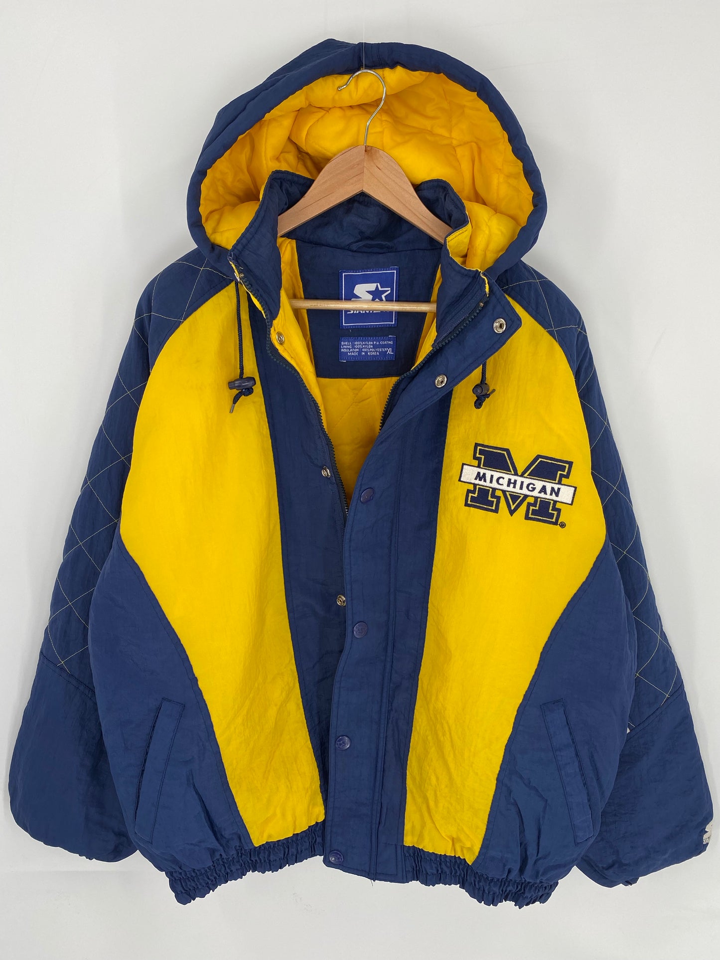 Vintage  MICHIGAN Size XL Nylon Padded Jacket  / K8337