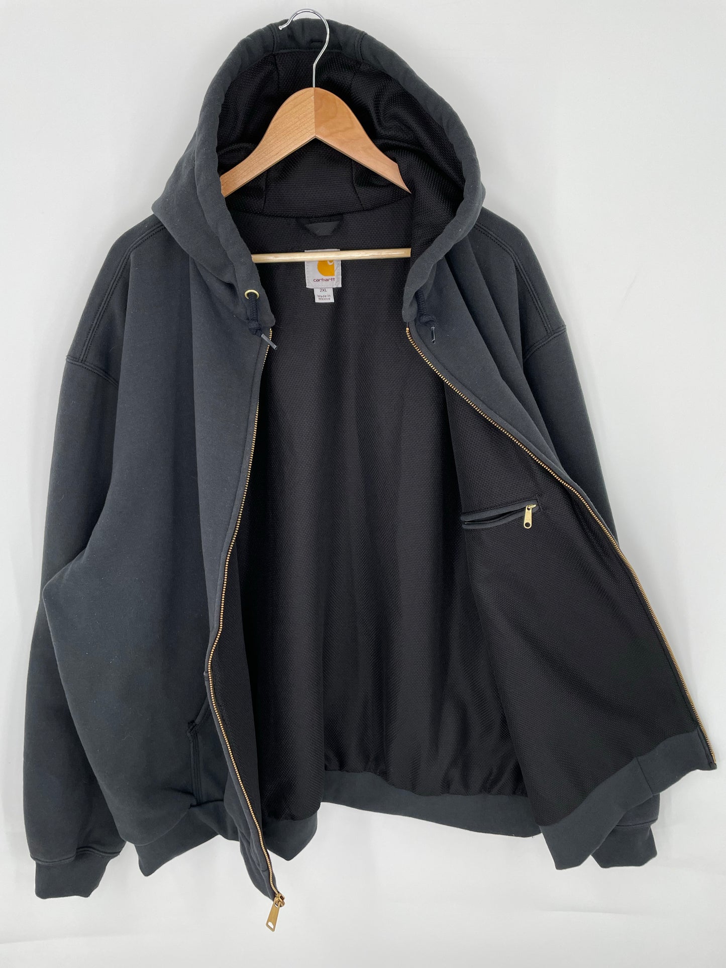 Vintage CARHARTT Double Face Size XXL Zip-up Hoodie Sweat-Shirt / K9426