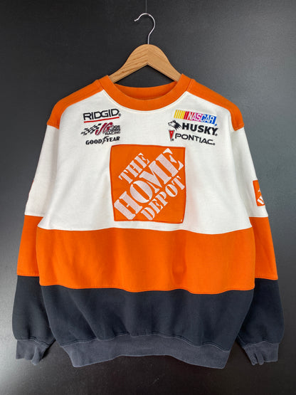 Vintage HOME DEPOT Size M Racing Sweat-shirt / A9659