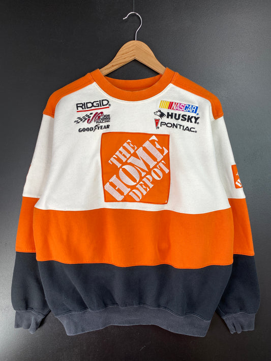 Vintage HOME DEPOT Size M Racing Sweat-shirt / A9659