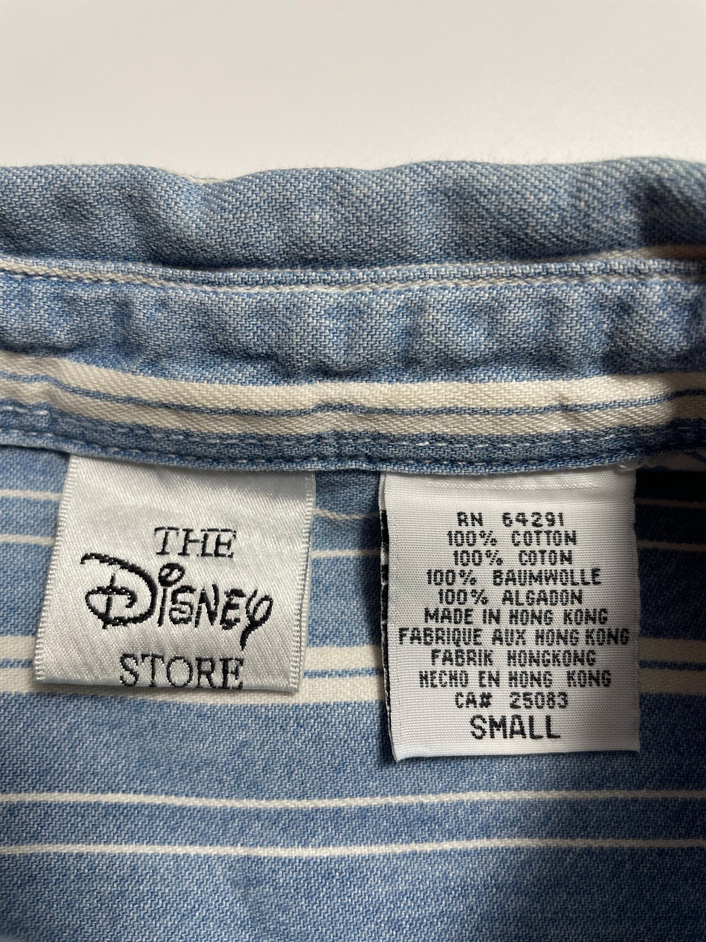 Vintage DISNEY DONALD DUCK Size S Botton-down Shirts/ K8856