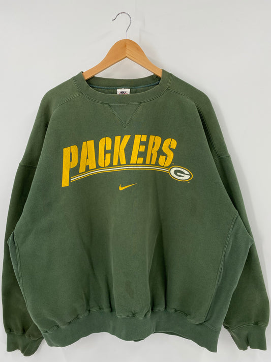 90’s NIKE PACKERS Size XXL Vintage  NFL Sweat-Shirt / K4771