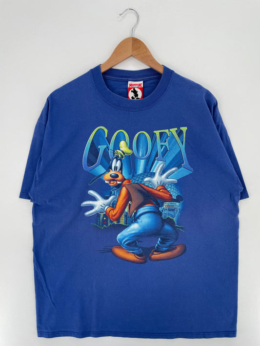 .90's DISNEY GOOFY Made in USA Size XL Vintage T-Shirt / E2308T