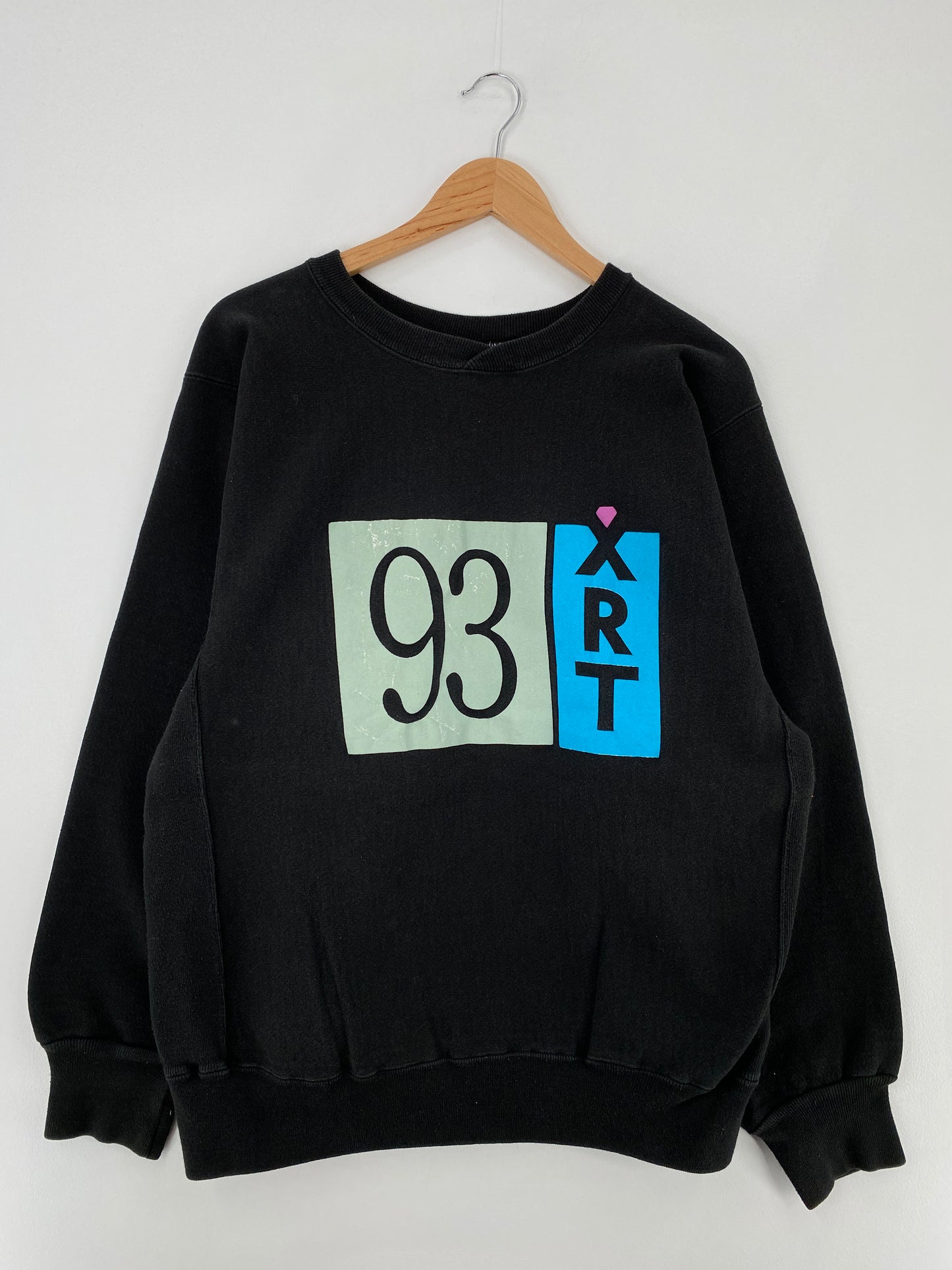 90's RADIO CHICAGO Made in USA Size L Vintage Sweat-shirt / E337